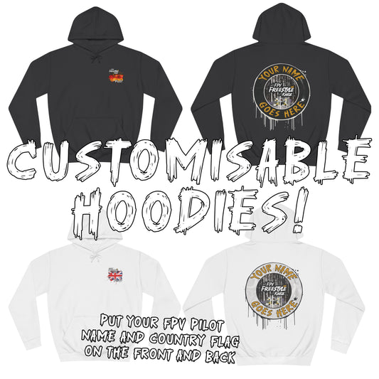 Customisable 'Add Your FPV Name' FPV Freestyle Kingz Hoodie