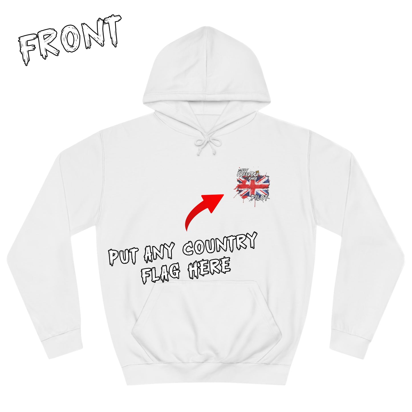 Customisable 'Add Your FPV Name' FPV Freestyle Kingz Hoodie