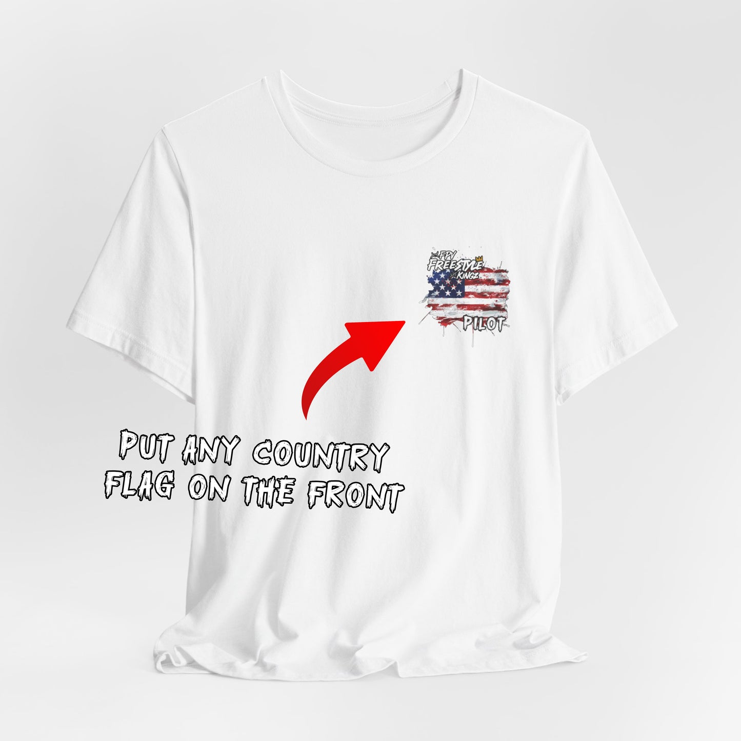 Customisable 'Add Your FPV Name' FPV Freestyle Kingz T-Shirt